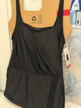 Beyond Control Women’s Square Neck Swim Dress NWT